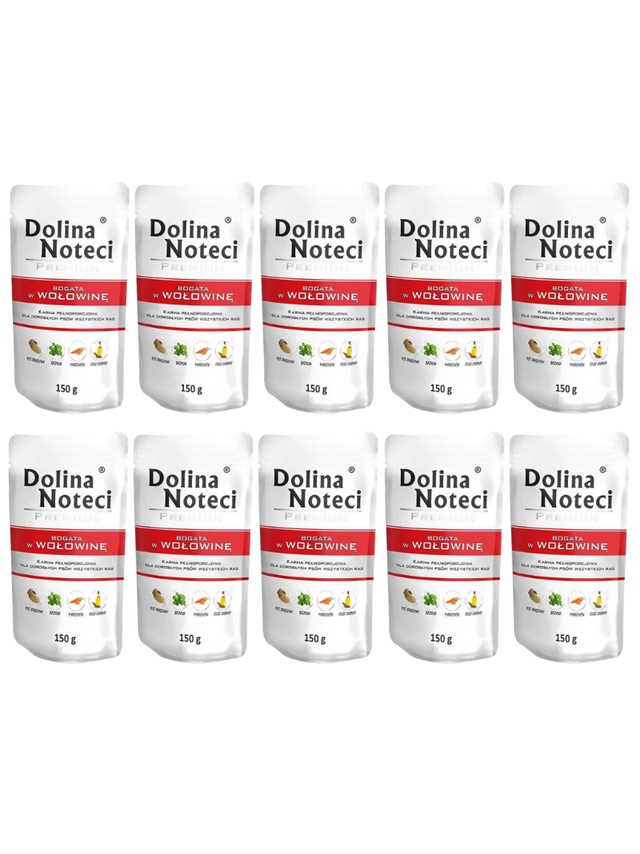 Dolina Noteci PREMIUM bogata w wołowinę 10x150g