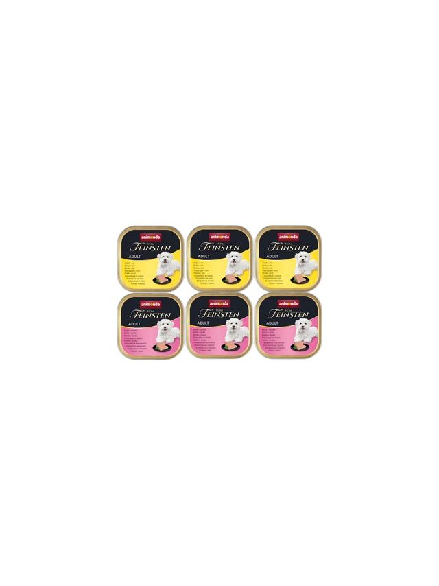 ANIMONDA Dog Vom Feinsten Adult indyk/szynka + indyk/ser 6x150g