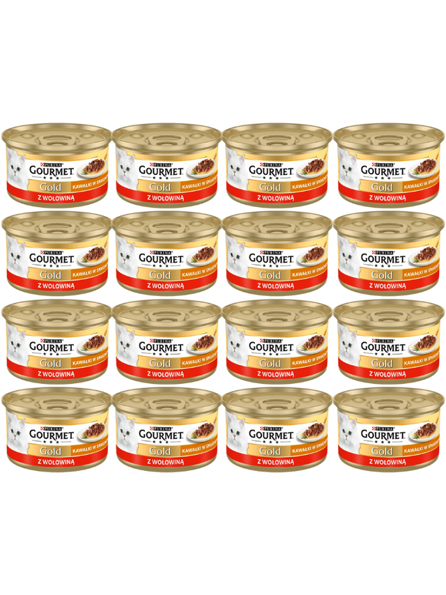 Purina Gourmet Gold Sauce Delight z wołowiną 48x85g