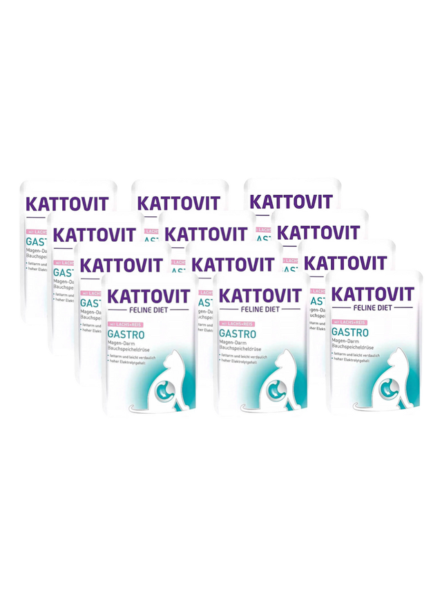 Kattovit Gastro łosoś 12x85g saszetka