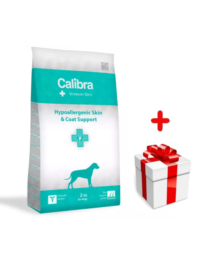 Calibra Veterinary Diets Dog Hypoallergenic skin/coat 2kg + Niespodzianka dla psa GRATIS