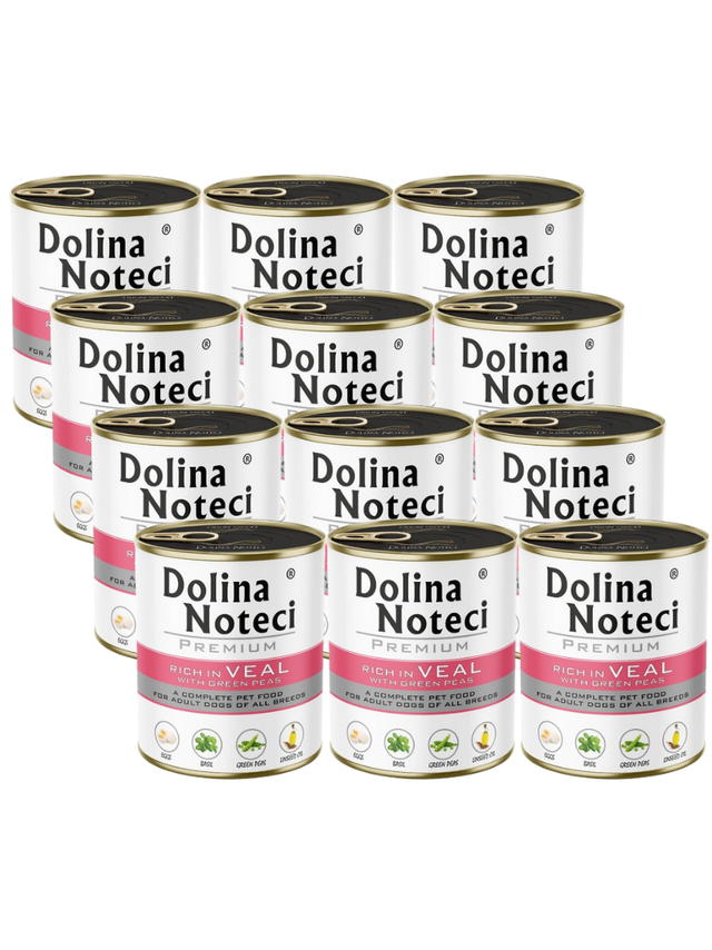Dolina Noteci PREMIUM bogata w cielęcinę z zielonym groszkiem 12x800g