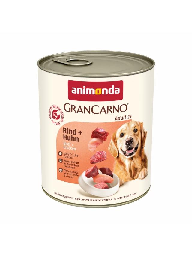 ANIMONDA GranCarno Adult Dog smak: Wołowina + kurczak 800g