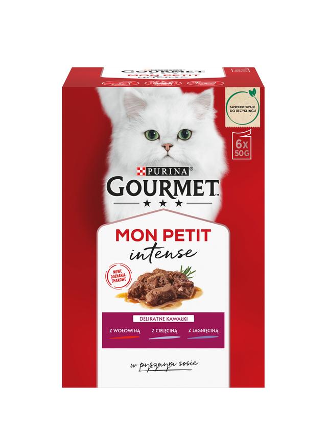 GOURMET mon Petit Pokarm dla kotów - MIX Mięsny 6x50g