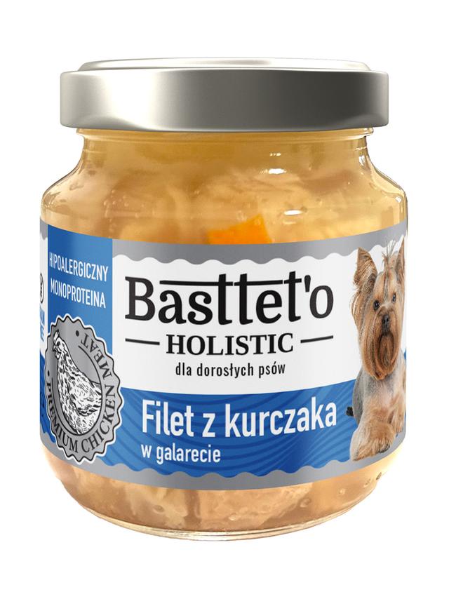 Basttet'o Holistic filet z kurczaka w galarecie dla psów 130g