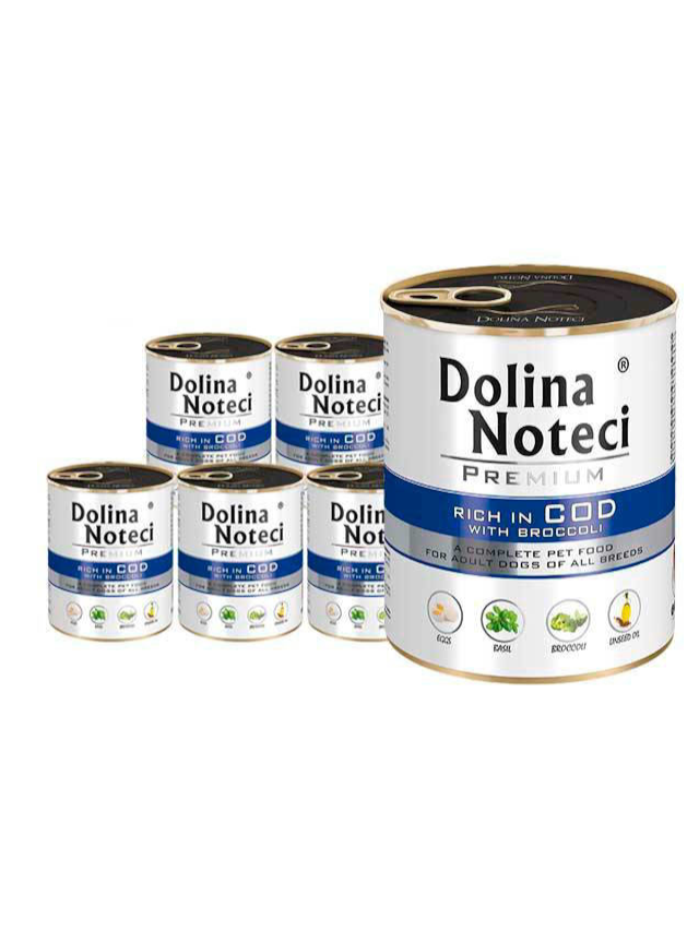 Dolina Noteci Premium Dorsz z brokułami 24x800g
