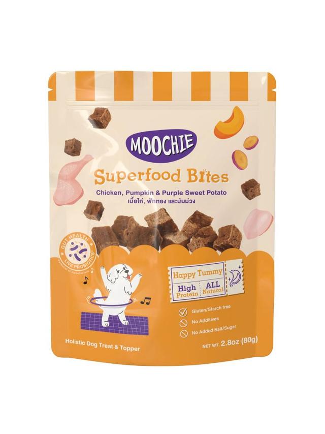 MOOCHIE Superfood Bites Chicken, Pumpkin & Purple Potato 40g smakołyki dla psa