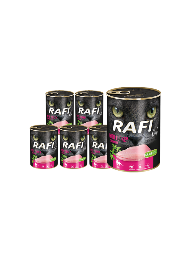 RAFI Cat Adult z indykiem 12 x 400g