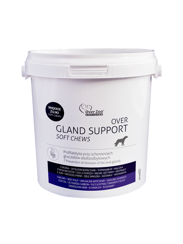 OVER Gland Support soft chews - na gruczoły około odbytowe -  90 żujek
