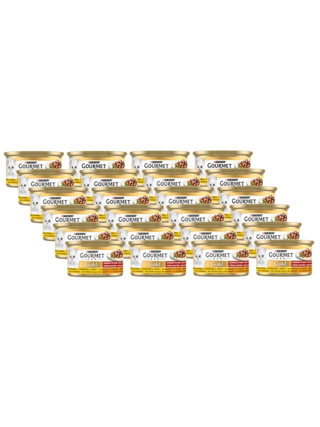 Purina Gourmet Gold kurczak/ wątróbka w sosie 24x85g