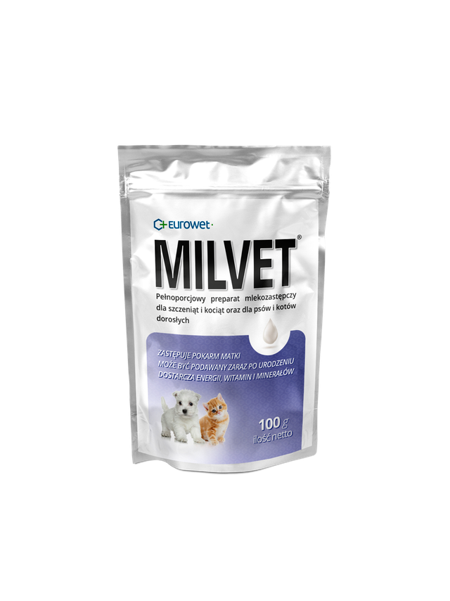 Eurowet Milvet mleko zastępcze dla szczeniąt i kociąt 100g