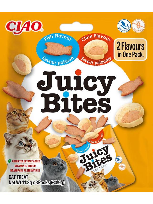 INABA Ciao Juicy Bites-Ryba i Małże 3x11,3g