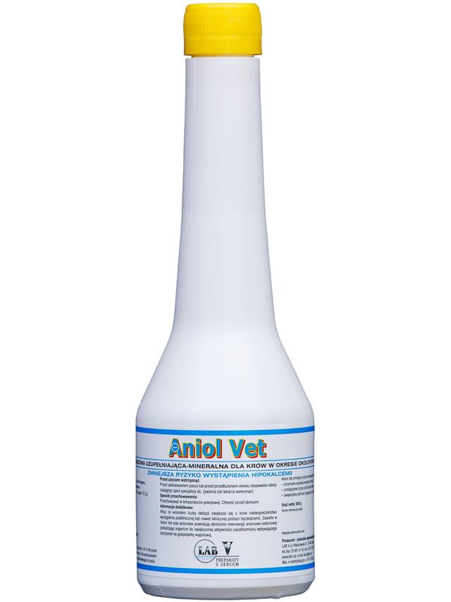Lab-v Aniol Vet - Mieszanka Paszowa Uzupełniająca Mineralna Dla Krów W Okresie Okołoporodowym Zmniejsza Ryzyko Wystąpienia Hipokalcemii 500g