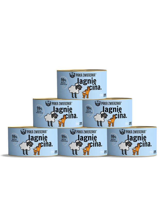 Paka Zwierzaka- karma mokra jagnięcina 6x200g