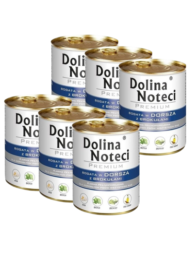 Dolina Noteci Premium Dorsz z brokułami 6x400g
