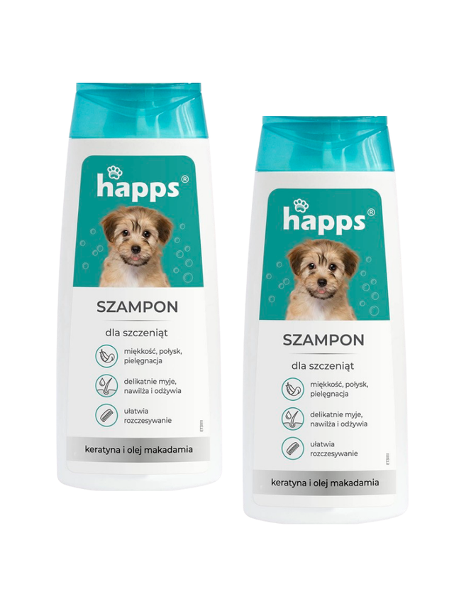 HAPPS - szampon pielęgnacyjny dla szczeniąt 200ml (2 sztuki)