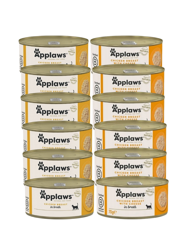 Applaws Cat Mix Kurczak 12x70g PUSZKA