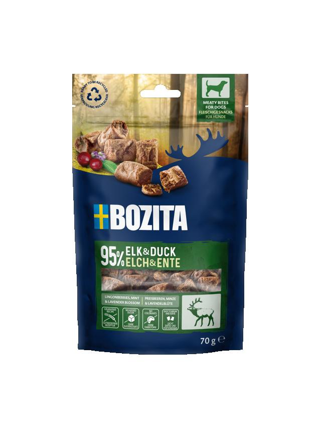 BOZITA Meaty Bites łoś,kaczka przysmak pies 70g