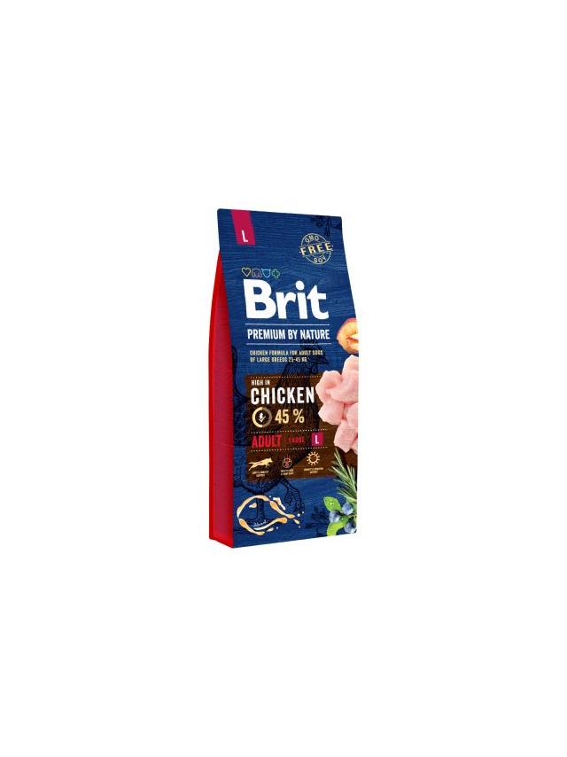 BRIT Premium By Nature Adult L 15kg/Opakowanie uszkodzone (2636,2641,2645,2699,2746,2748,7173)