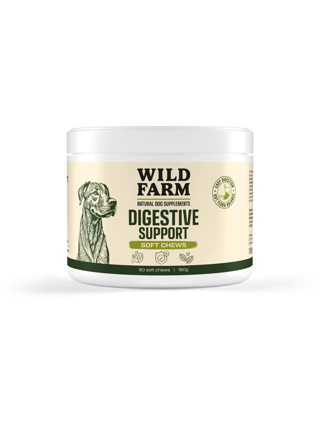 WILD FARM MIĘKKIE ŻUJKI – Digestive Support 180g (60szt) Wsparcie zdrowego trawienia i równowagi jelitowej