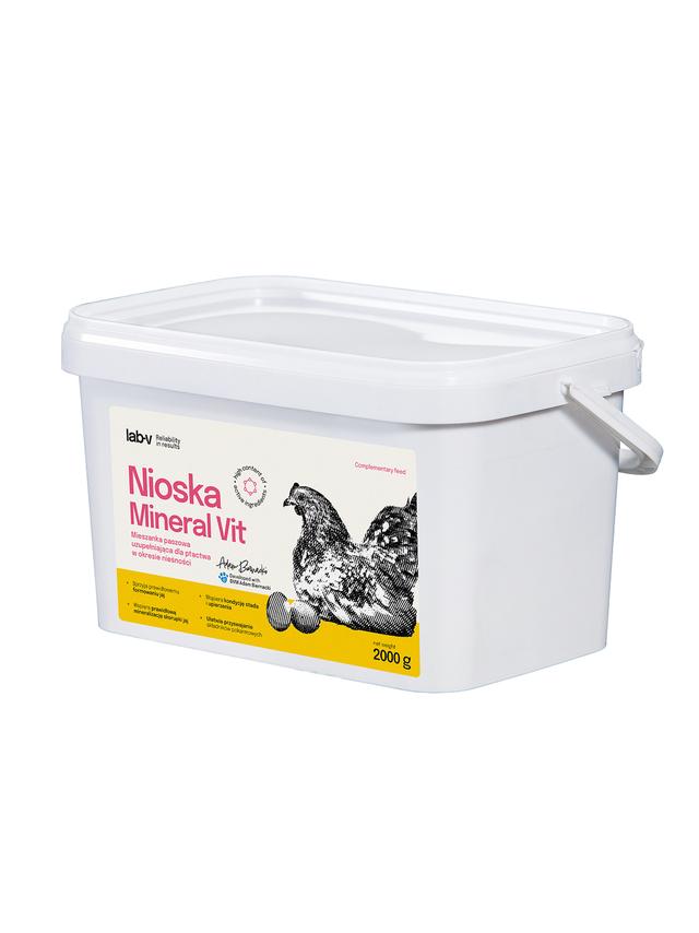 Lab-v Nioska Mineral Vit – wsparcie prawidłowej nieśności i jakości skorupki jaj 2000 g