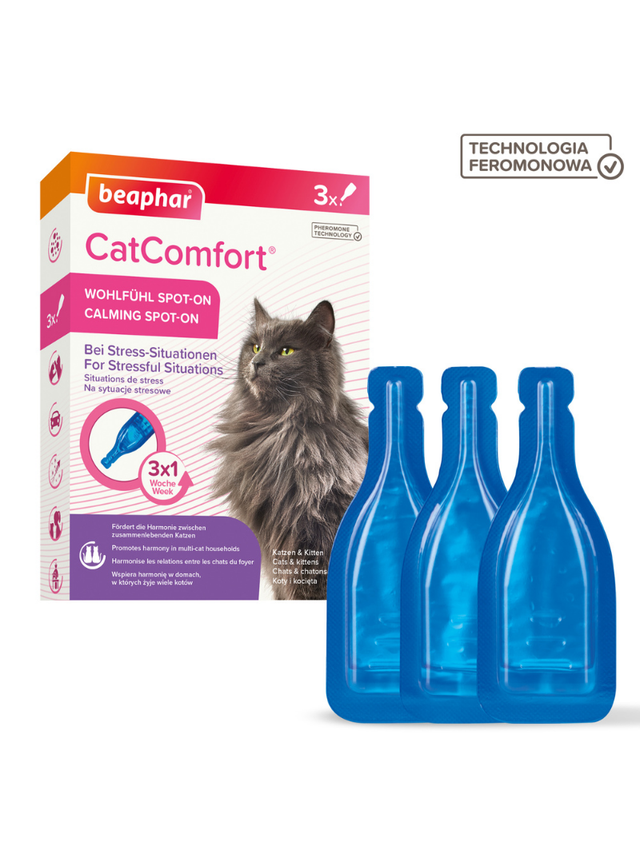 BEAPHAR -CATCOMFORT CALMING SPOT-ON- krople 3x0,55ml
