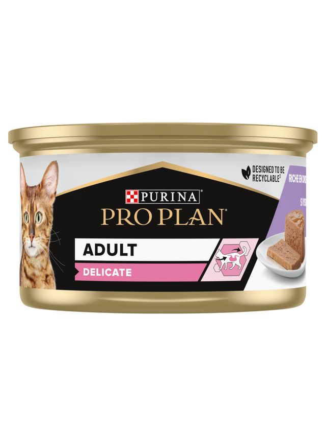 PRO PLAN Adult Delicate Mokra karma dla kota mus z indykiem 85g