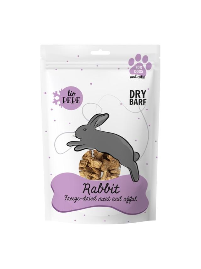 PAKA ZWIERZAKA-Przysmak liofilizowany Lio PEPE Rabbit (królicza wątróbka) 60g