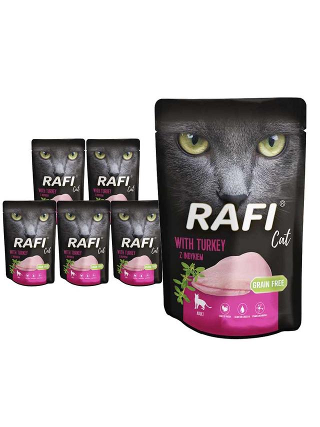 RAFI Cat Adult z indykiem 10x100g