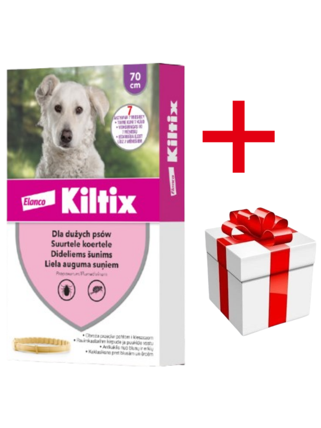 Kiltix Obroża dla psów dużych dł, 70cm + niespodzianka dla psa GRATIS!
