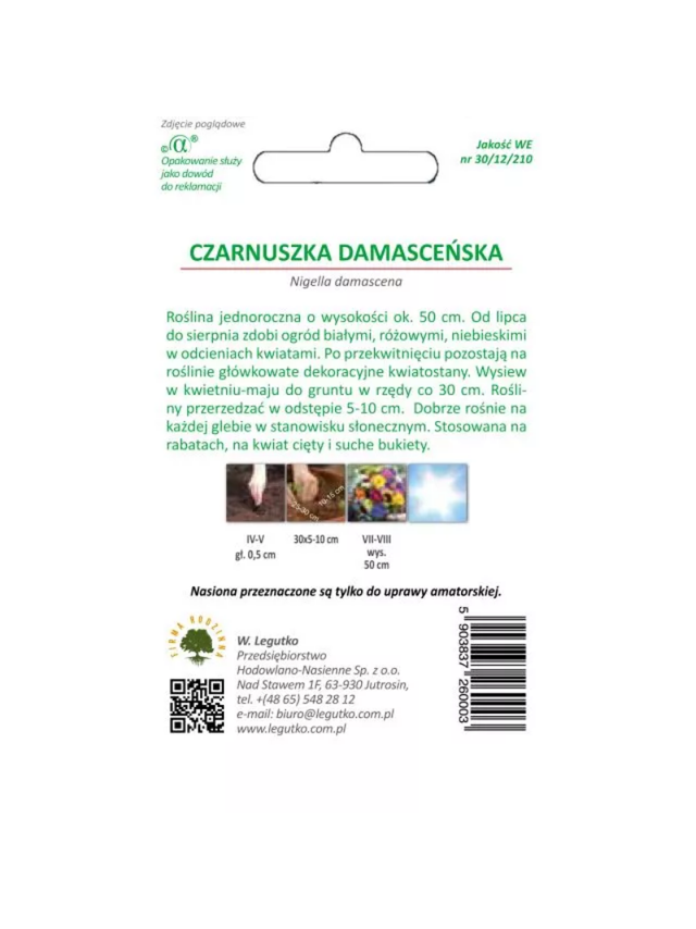 Czarnuszka damasceńska mieszanka