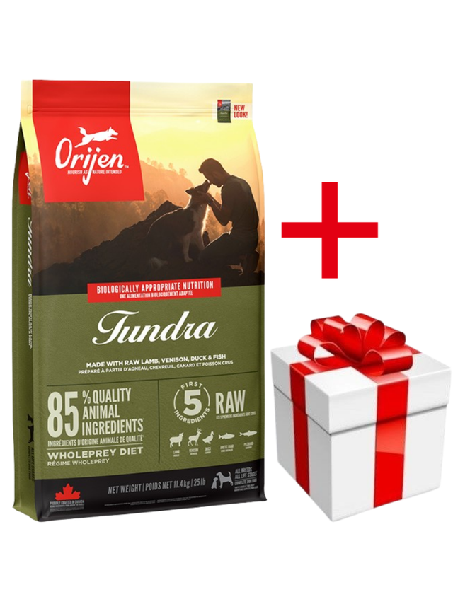 ORIJEN Tundra Dog 6kg+ niespodzianka dla psa GRATIS!