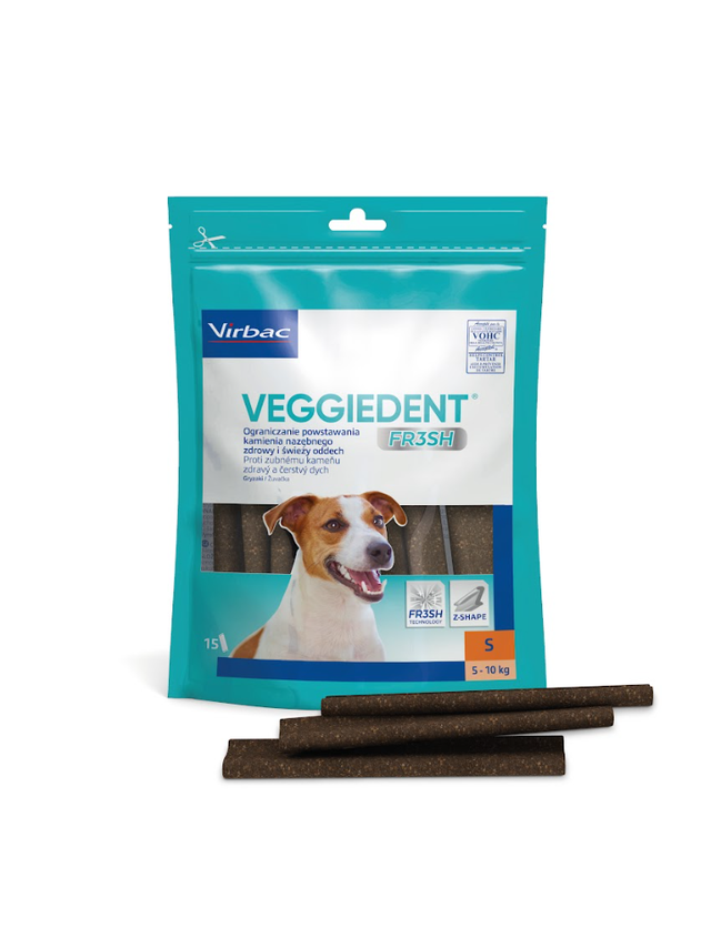 Virbac Veggiedent Fresh Gryzak S (5-10kg) 15sztuk
