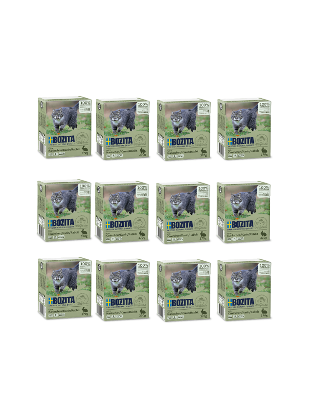 BOZITA Cat Królik W Sosie 12x370g