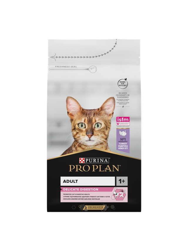 PRO PLAN Delicate Digestion Karma dla kotów bogata w indyka 9,7kg  / Opakowanie uszkodzone (8742,9061) !!!