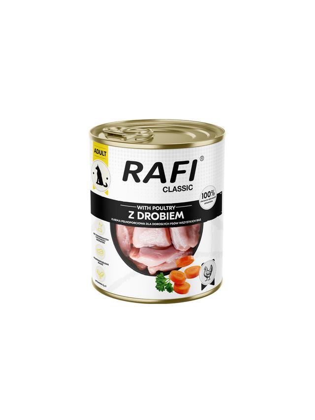 DOLINA NOTECI Mokra karma dla psa Rafi Classic z drobiem 800g