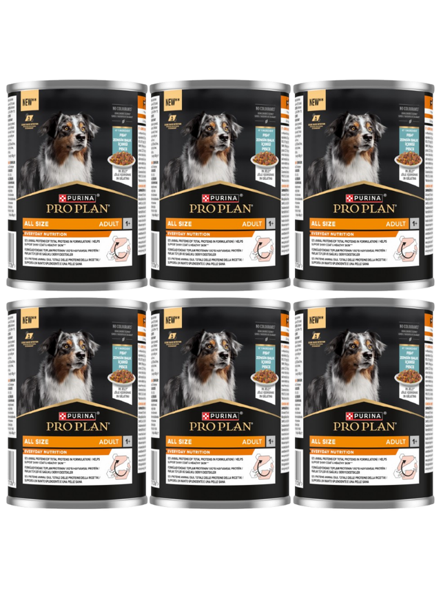 PRO PLAN Everyday Nutrition Adult Karma dla psów bogata w rybę w galaretce 6x400g