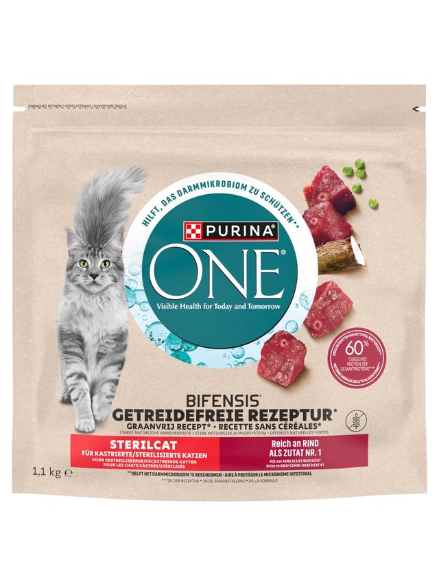 PURINA ONE Bifensis Sterilcat Karma dla kotów dorosłych bogata w wołowinę 1,1 kg