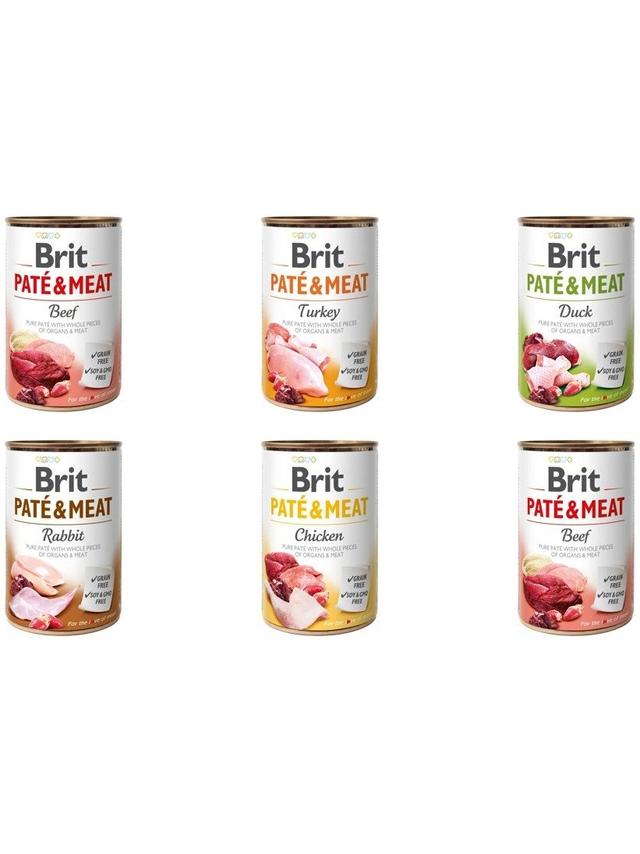 BRIT PATE & MEAT MIX SMAKÓW 30x400g
