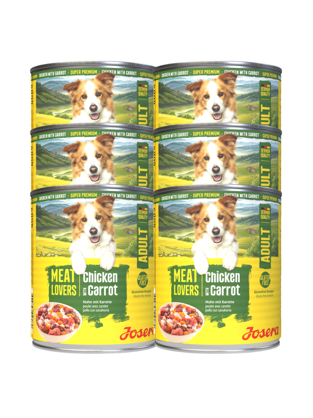 JOSERA Meatlovers Menu Kurczak z marchewką 6x800g