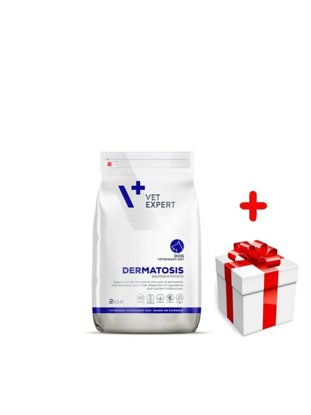 VETEXPERT Dog Dermatosis Salmon&Potato 2kg + niespodzianka dla psa GRATIS!