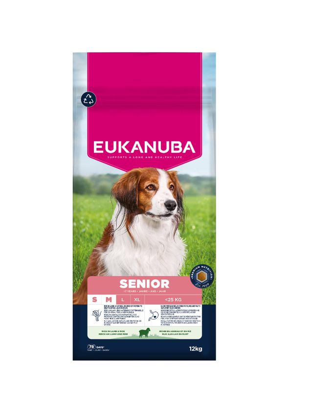 EUKANUBA Mature&Senior Small & Medium Breeds Lamb & Rice 12kg