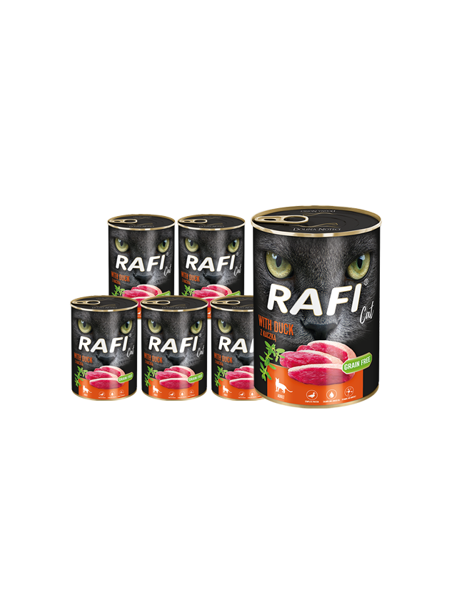 RAFI Cat Adult z kaczką 12 x 400g