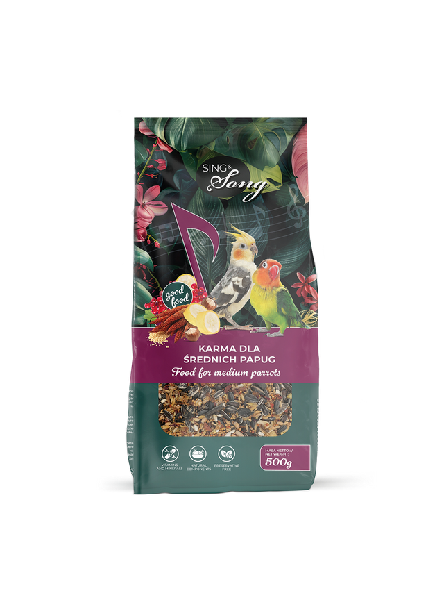 SING&SONG karma dla średnich papug 500g