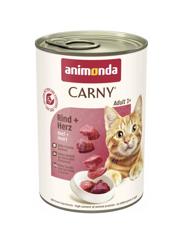ANIMONDA Cat Carny Adult smak: wołowina i serca 400g