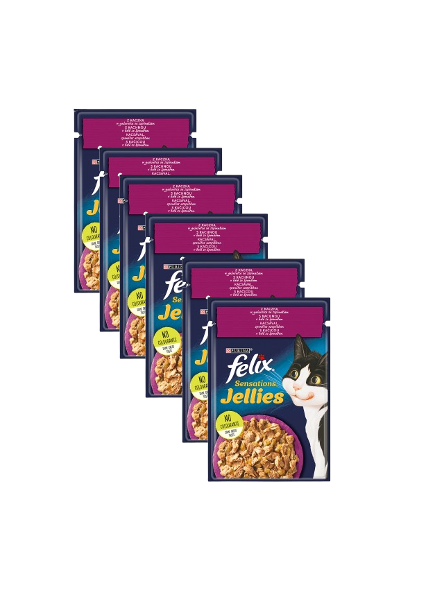 Felix Kaczka w galaretce ze Szpinakiem saszetka 26x85g