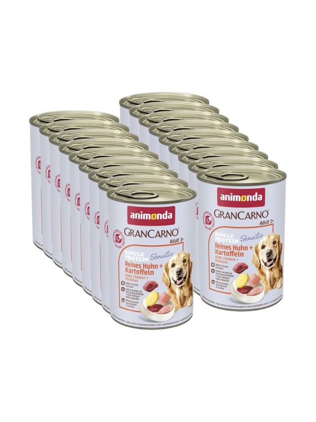 ANIMONDA GranCarno Sensitiv  Adult Dog smak: Kurczak + ziemniaki  18x400g