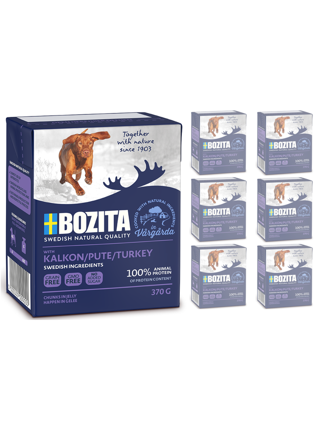 Bozita Dog: Indyk w galarecie 6x370g