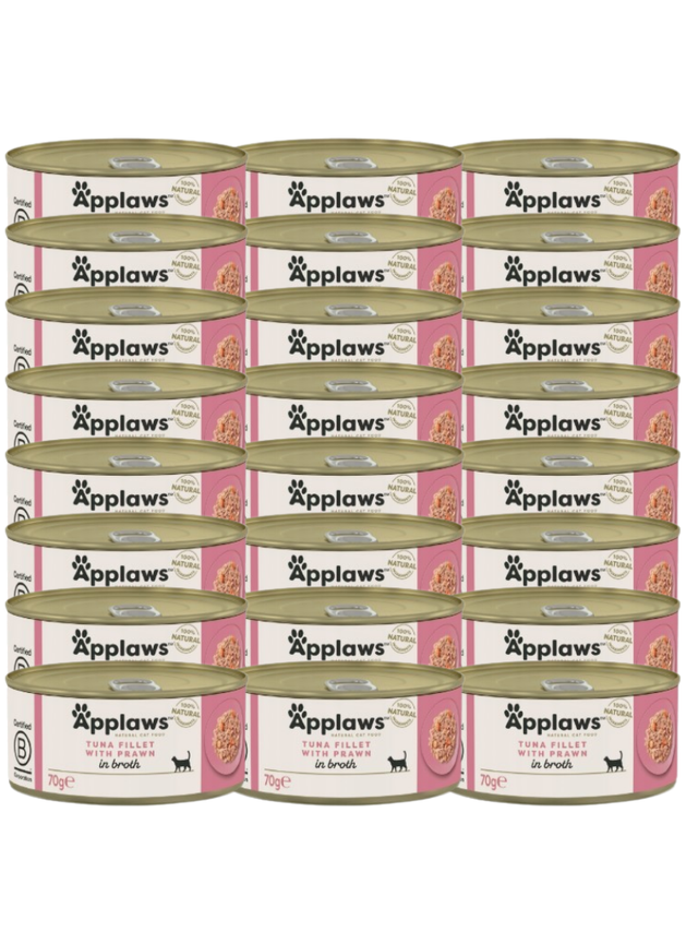 Applaws Cat Tuńczyk z krewetkami 24x70g PUSZKA
