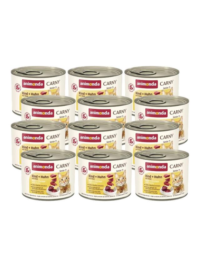 ANIMONDA Cat Carny Senior smak: kurczak z serem 12x200g